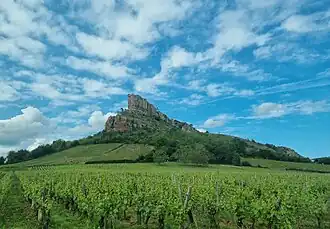 La roche de Solutré.