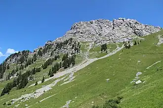 Vue du rocher Plat.