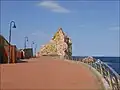 Rocher au bout du Passeig Molinet.