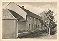 La maison dite de naissance de Klement Gottwald à Dědice sur Haná dans l'état avant la reconstruction. 2e moitié des années 1940 / début des années 1950