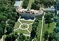 Vue du ciel du château.