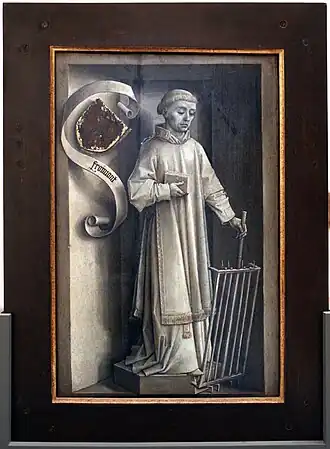 Rogier van der Weyden, Saint Laurent, peu avant 1464 ? – Musées royaux des Beaux-Arts de Belgique, Bruxelles.