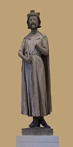 Statue de Childebert Ier. Musée du Louvre.
