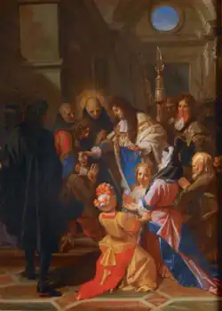 Louis XIV touchant les malades des écrouelles, Jean Jouvenet