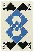 Roi de pique dessiné pour le jeu de cartes de Lanvin.