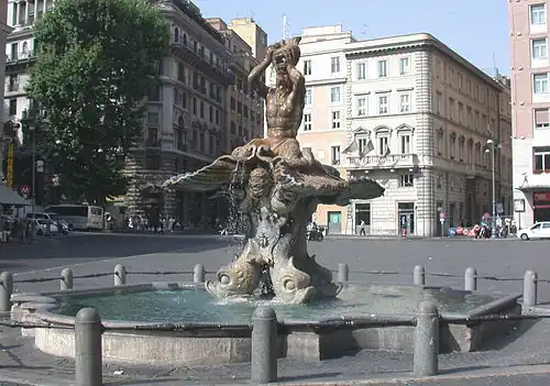 Fontaine du Triton à Rome (1642).