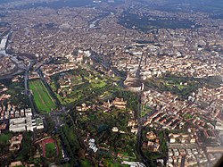 Description de l'image Roma dall'aereo.JPG.