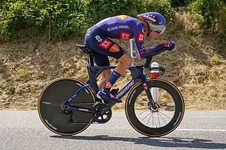Romain Bardet sur le Critérium du Dauphiné 2025.