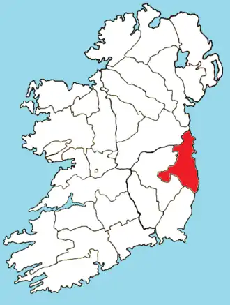 Localisation de l'archidiocèse en Irlande.