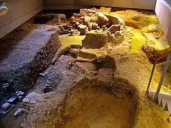 Ruines des thermes.