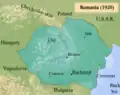 Le royaume de Roumanie de décembre 1918 à juin 1940.