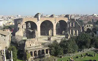 Basilique de Maxence et Constantin à Rome.