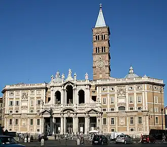 Façade de la basilique Sainte-Marie-Majeure.
