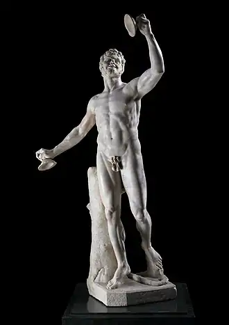 Faune Rondanini, sculpture en marbre  à partir d'un ancien torse romain, vers 1625-1630.