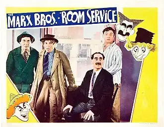 Description de l'image Room Service lobby card.jpg.