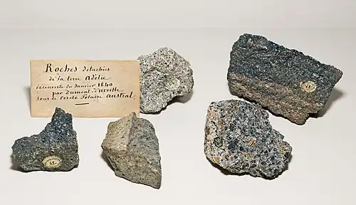 Roches de la Terre Adélie MHNT