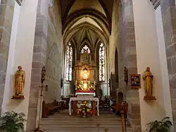 Le chœur de l'église (XIVe&nbsp;siècle).