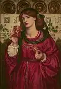 Dante Gabriel Rossetti, La Coupe d'amour, 1867.