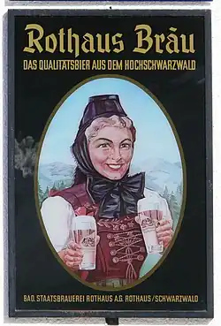 Birgit Kraft sur une publicité ancienne
