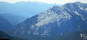 Face sud-est de la Rotwandlspitze.