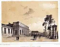 Débarcadère du chemin de fer à Rouen (anciennement gare de Rouen-Saint-Sever).