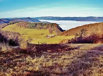 La chaume et la tête du Rouge-Gazon vues depuis la Haute Bers.