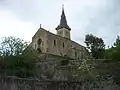 Vue du sud-ouest, en contrebas.