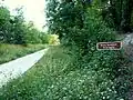 Route forestière de la Sygrie (forêt de Verrières, Châtenay-Malabry).