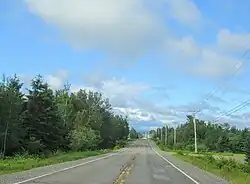 Route 216 à Sainte-Félicité.