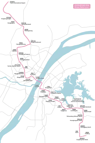 Voir la carte de la ligne.
