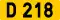 D 218