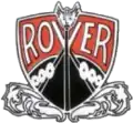 Un logo représentant un drakkar vu de face et portant l'inscription Rover.