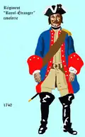 régiment Royal-Étranger cavalerie de 1740 à 1757