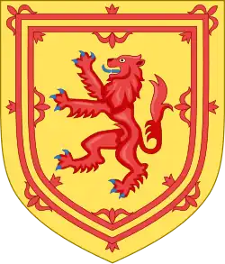 Armes des rois des Écossais avec le double-trécheur.