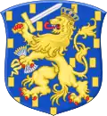 Armes du Royaume-Uni et des rois des Pays-Bas de 1815 à 1907.