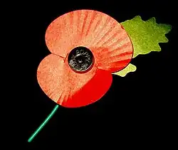 Un coquelicot en papier