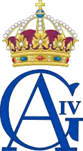 Monogramme du roi Gustave IV Adolphe.