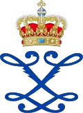 Monogramme de la reine Louise de Danemark.