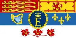 Étendard royal canadien de Sa Majesté la reine Élisabeth II (1952-2022)