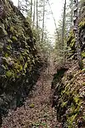 Vue générale de la tranchée d'exploitation, mine Bennett-Martin Chrome