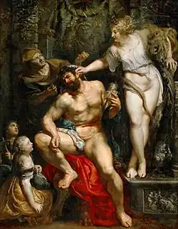 RUBENS Pierre Paul, 1605ca, Hercule et Omphale - Musée du Louvre Paris