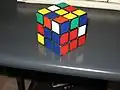 Cube après la réalisation du cube 2x2x2.