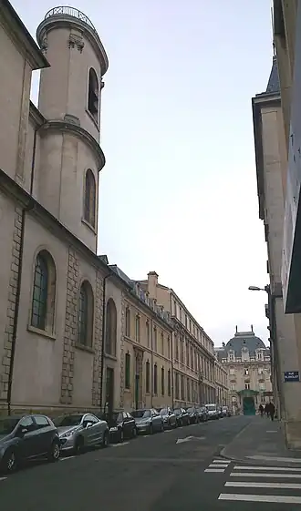 Façade vu depuis la rue Chanzy