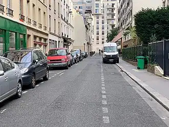 La rue en août 2021.