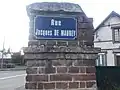 Rue Jacques de Maurey à Incarville.