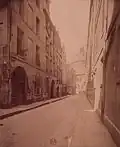 La rue en 1902, photographie d'Eugène Atget.
