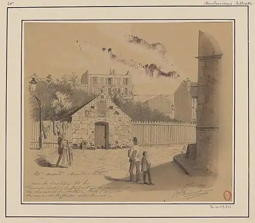 Le regard Saint-Martin en 1891 (dessin de Jules-Adolphe Chauvet)
