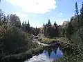 Ruisseau McLeod en aval du chemin Franceville vers la Rivière-au-Saumon.