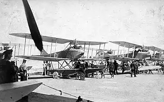 Vue de l'avion.