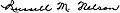 Signature de Russell M. Nelson
